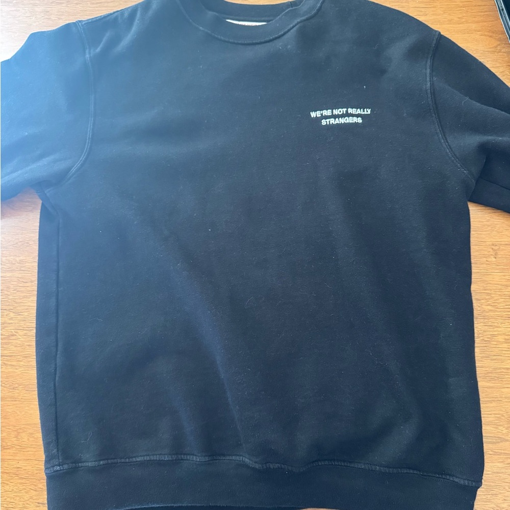 WNRS Black Crewneck Sweater - M